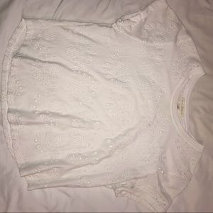LA Hearts eyelet top